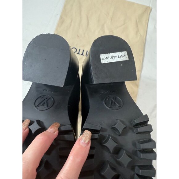 Louis Vuitton Black and White Combat Boots - Picture 9 of 16